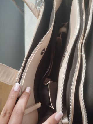 Bolso rosa claro de oficina