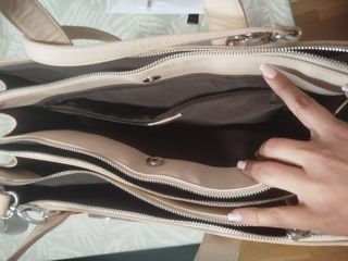 Bolso rosa claro de oficina