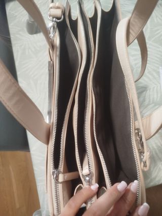 Bolso rosa claro de oficina