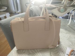 Bolso rosa claro de oficina