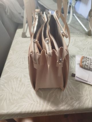 Bolso rosa claro de oficina