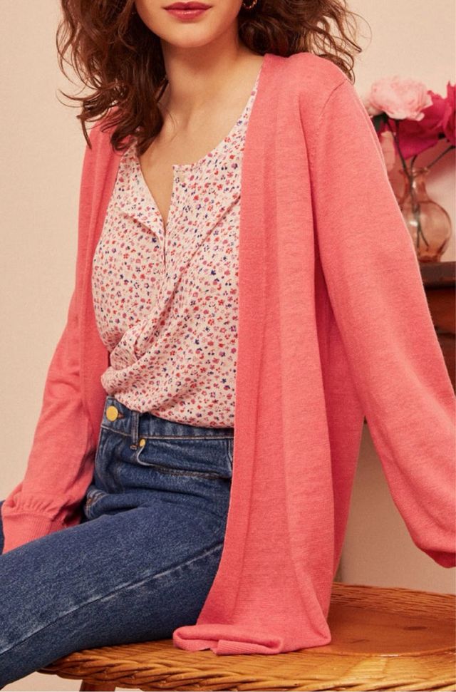 Cárdigan Des Petits Hauts rosa