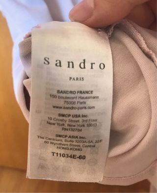Camiseta rosa Sandro 