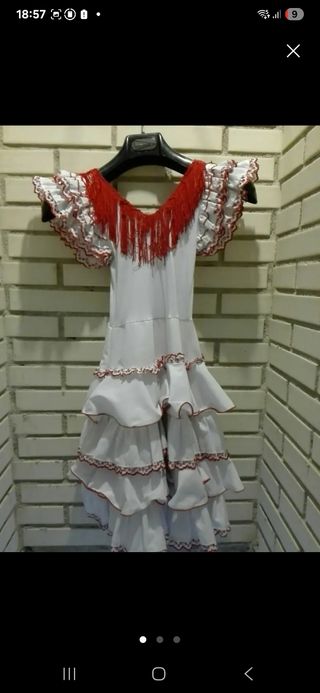 Vestido Flamenco Niña 5-6 Años