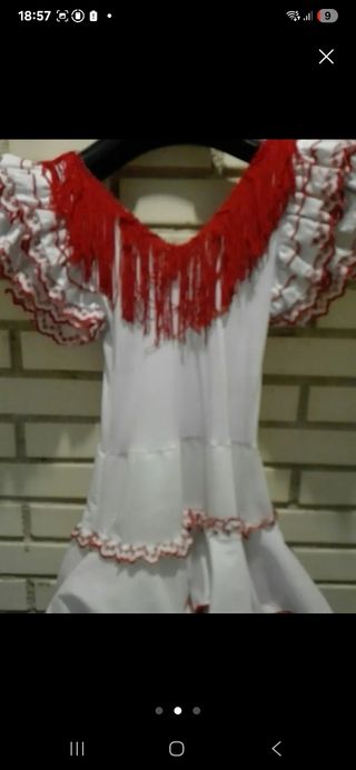 Vestido Flamenco Niña 5-6 Años