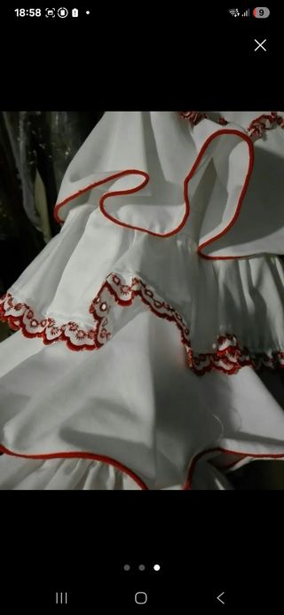 Vestido Flamenco Niña 5-6 Años