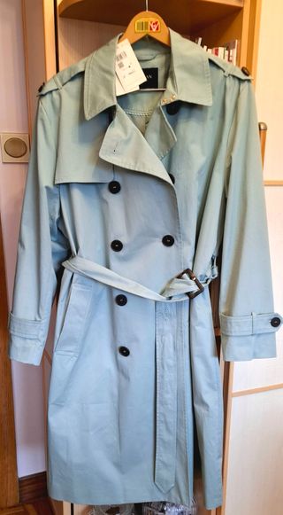 Gabardina azul