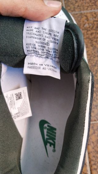 Zapatillas Nike Dunk Low Verdes y Blancas