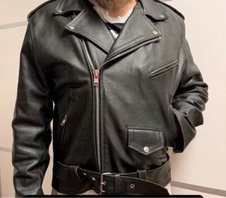 Chaqueta de cuero para hombre