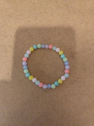 Pulsera de cuentas multicolor