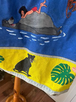 Cazadora vaquera pintada a mano