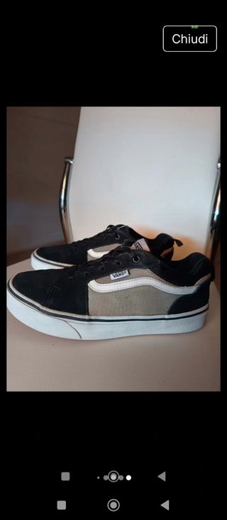 Scarpe Vans Unisex Nero/Grigio