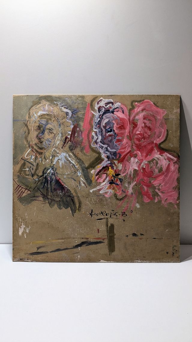 Llopis Beltrá óleo firmado 60x60 paisaje original