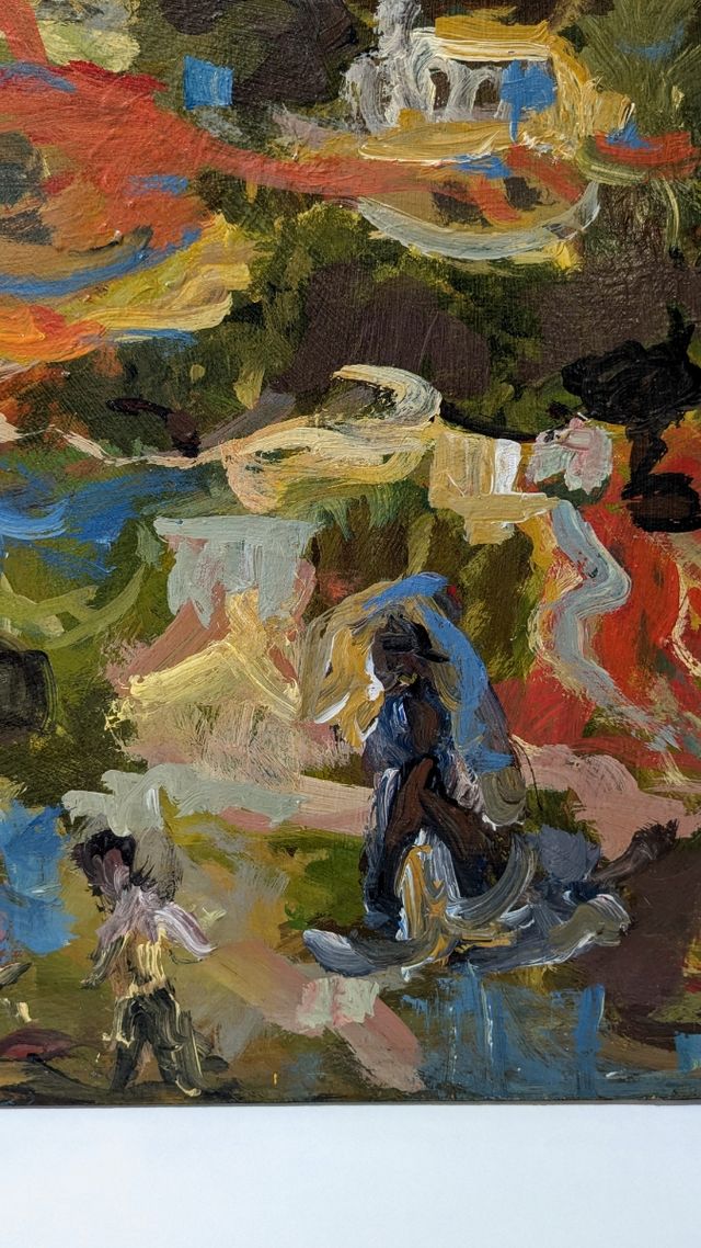 Llopis Beltrá óleo firmado 60x60 paisaje original