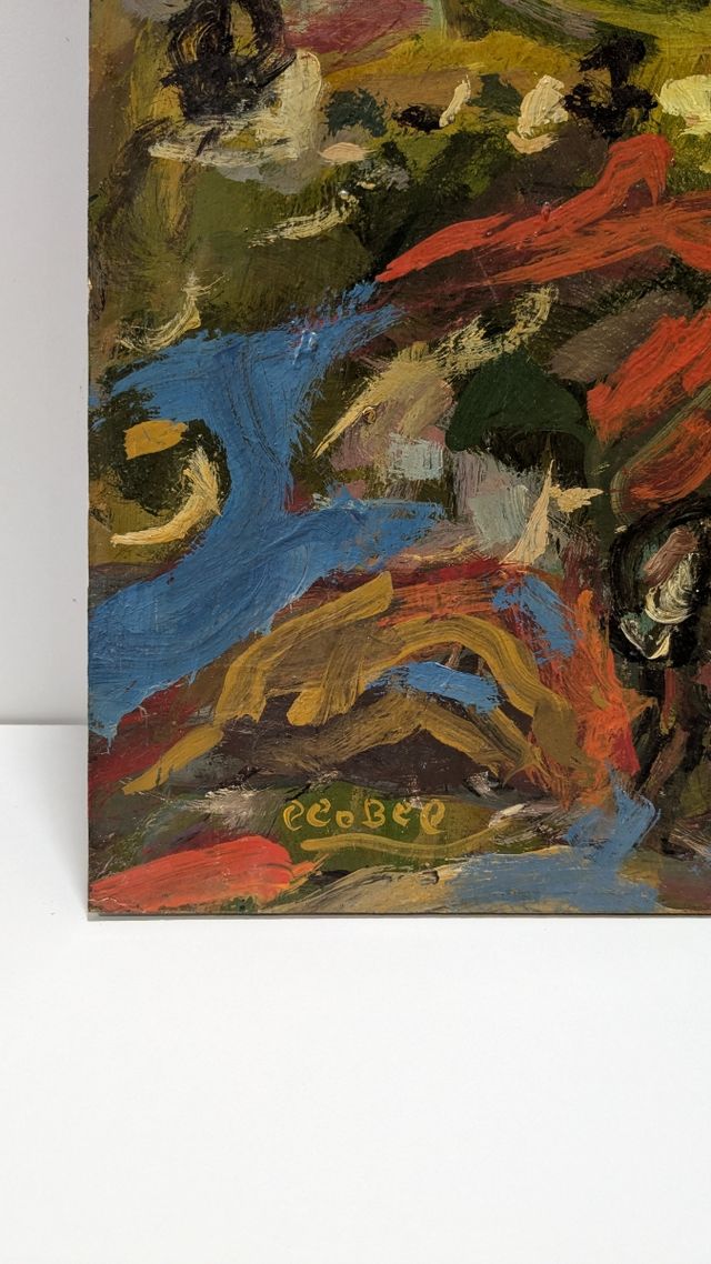 Llopis Beltrá óleo firmado 60x60 paisaje original