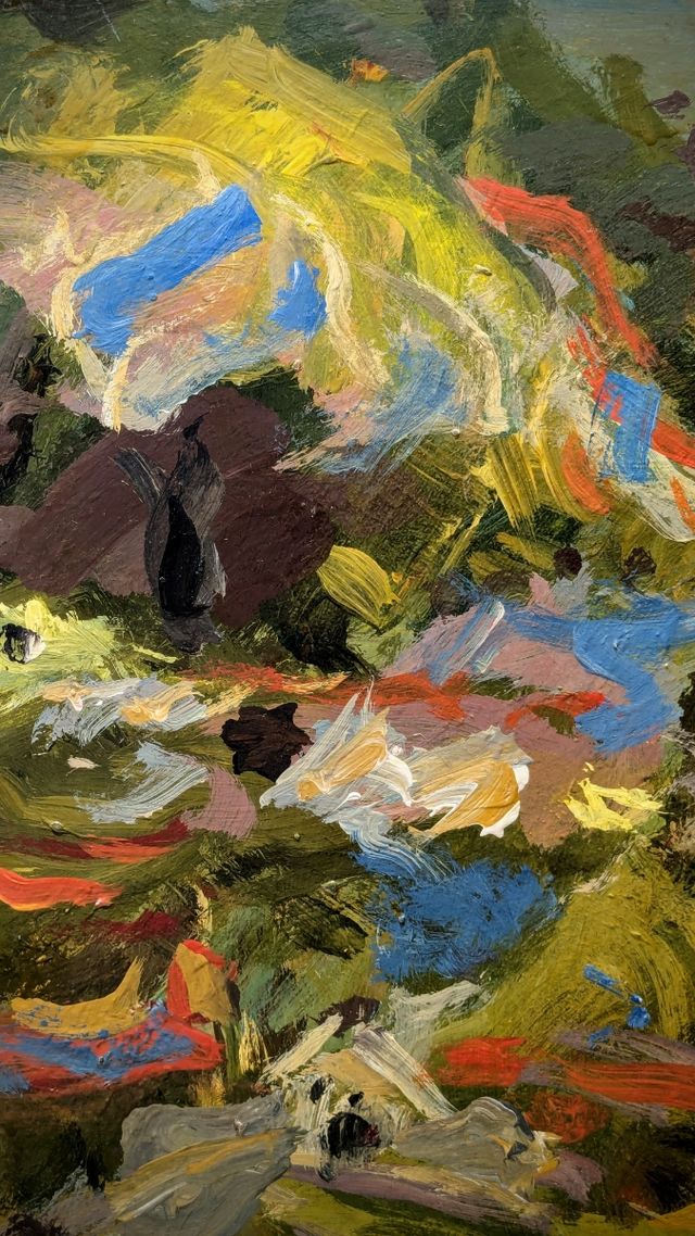 Llopis Beltrá óleo firmado 60x60 paisaje original