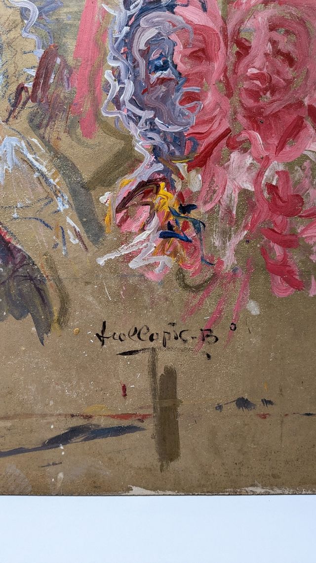 Llopis Beltrá óleo firmado 60x60 paisaje original