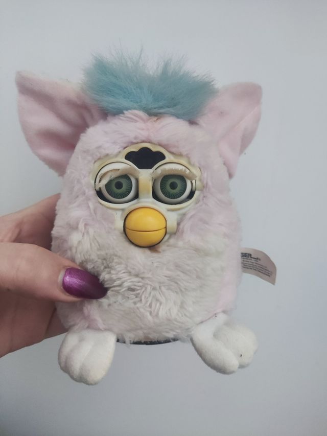 Furby 1999 rosa, blanco y celeste