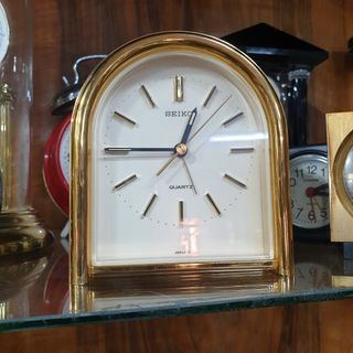 Reloj de Mesa Vintage Seiko Dorado