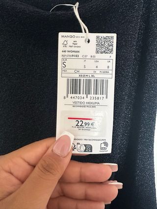 Vestido de fiesta azul marino brillante