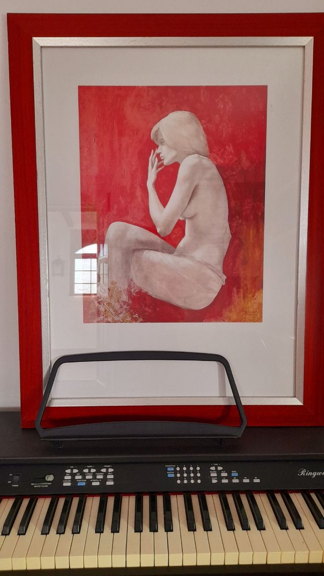 Cuadro artístico mujer desnuda