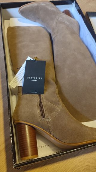 Botas de piel Cortefiel marrones