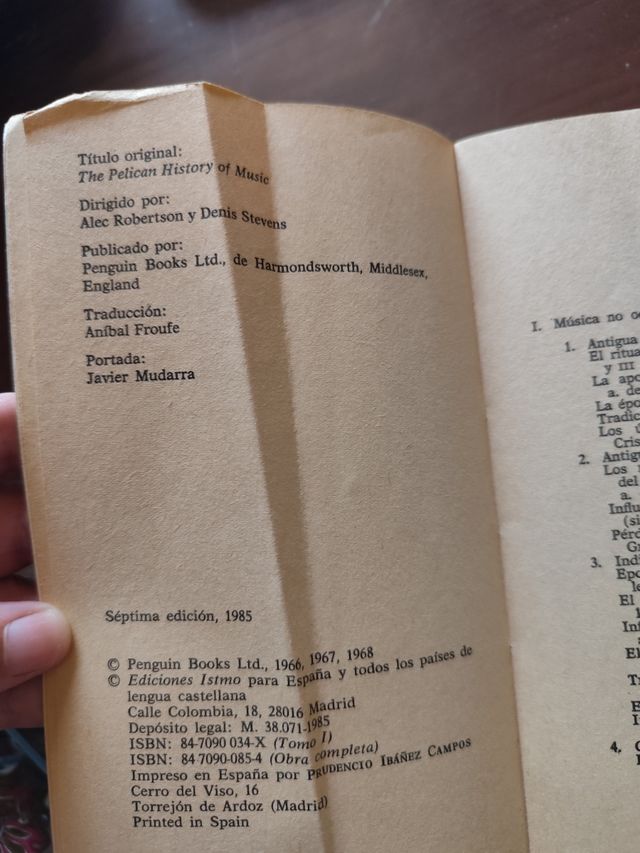 Historia general de la música I