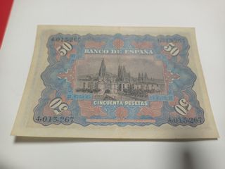 Billete 50 Pesetas 1907 Banco de España
