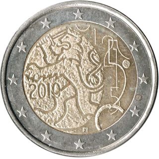 Moneda 2 € Finlandia 2010 Conmemorativa