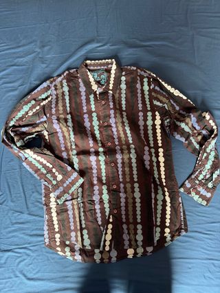 Camisa Desigual Talla L Estampado Círculos