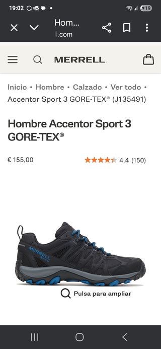Zapatillas Merrell Accentor 3 Sport GTX Talla 42
