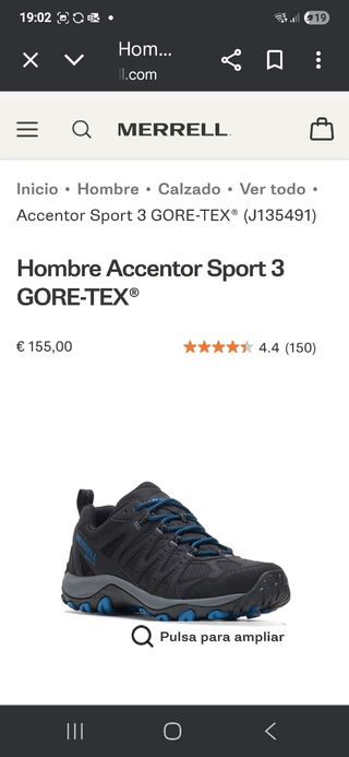 Zapatillas Merrell Accentor 3 Sport GTX Talla 42