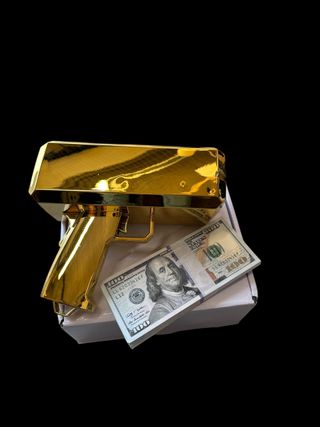 Pistola de Dinero Dorada