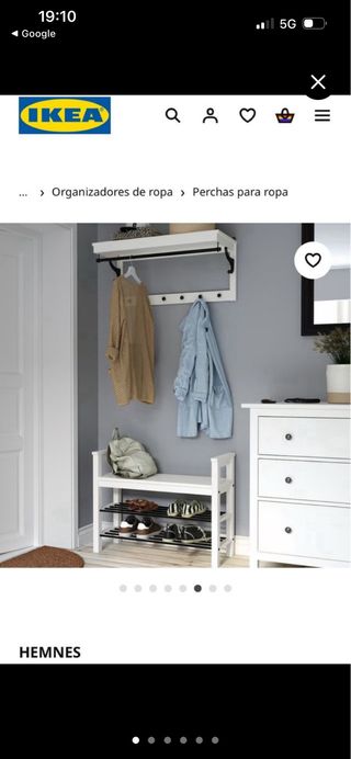Recibidor Blanco Ikea: Zapatero y Perchero