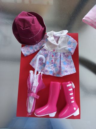 Traje Nancy: Vestido, Sombrero, Paraguas y Botas
