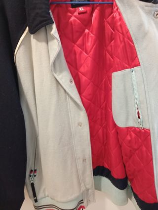 Chaqueta Ecko Unltd Varsity Beige/Azul Talla XL