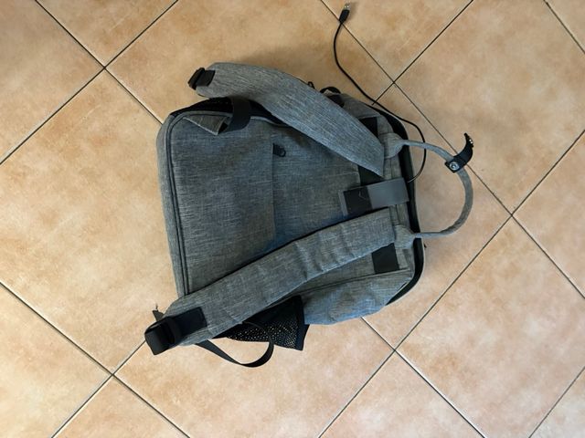 Zaino grigio MATN per scuola/lavoro