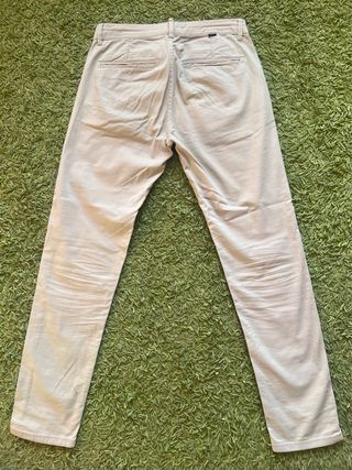 Pantalon Zara beige (talla 38, straight fit)