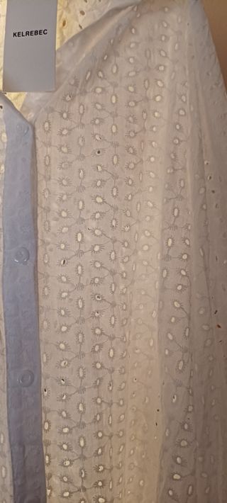 Vestido camisero blanco bordado