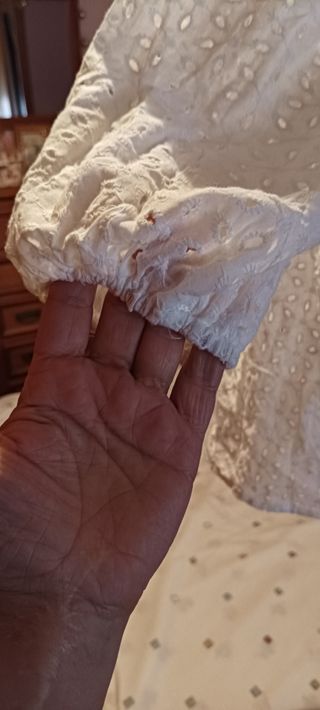 Vestido camisero blanco bordado