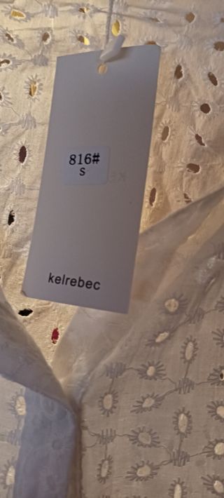 Vestido camisero blanco bordado