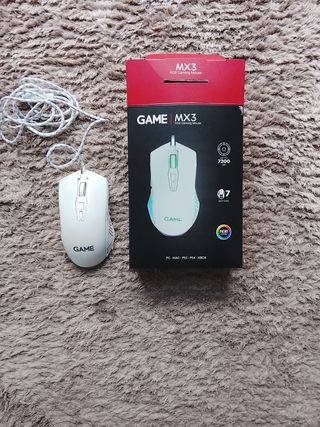 Ratón Gaming GAME MX3 RGB Blanco