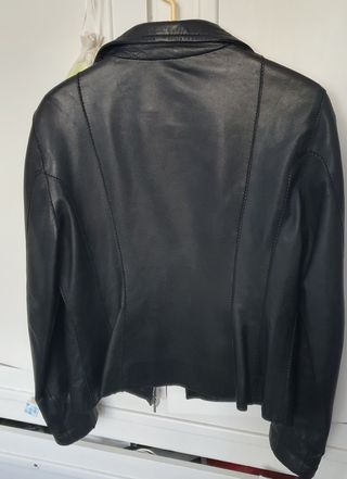 Chaqueta mujer de piel Leumas negra talla 36