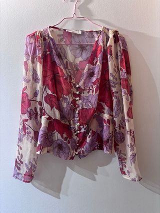 Camisa floral Mango