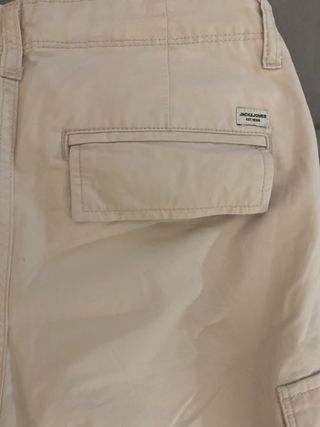 Pantalón Cargo Corto Beige Niño Talla 15 Jack & Jo