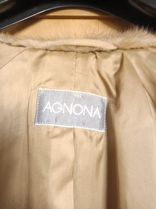Cappotto Agnona Lana Cammello Beige