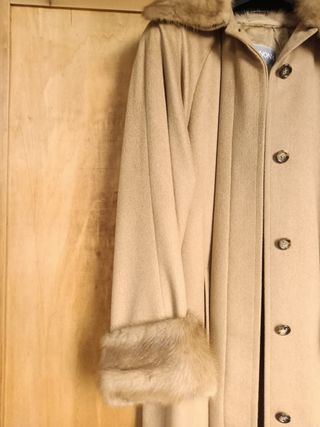 Cappotto Agnona Lana Cammello Beige