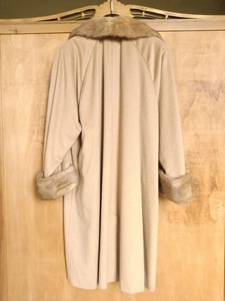 Cappotto Agnona Lana Cammello Beige