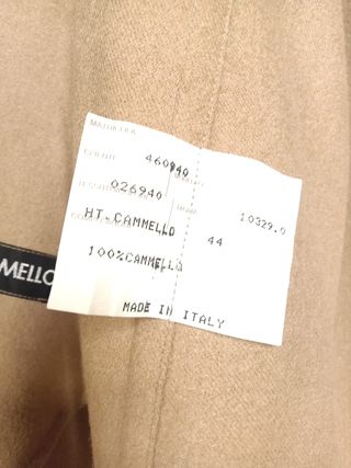 Cappotto Agnona Lana Cammello Beige