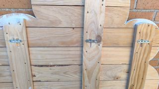 Cabecero nube madera maciza de pino 105cm Martina
